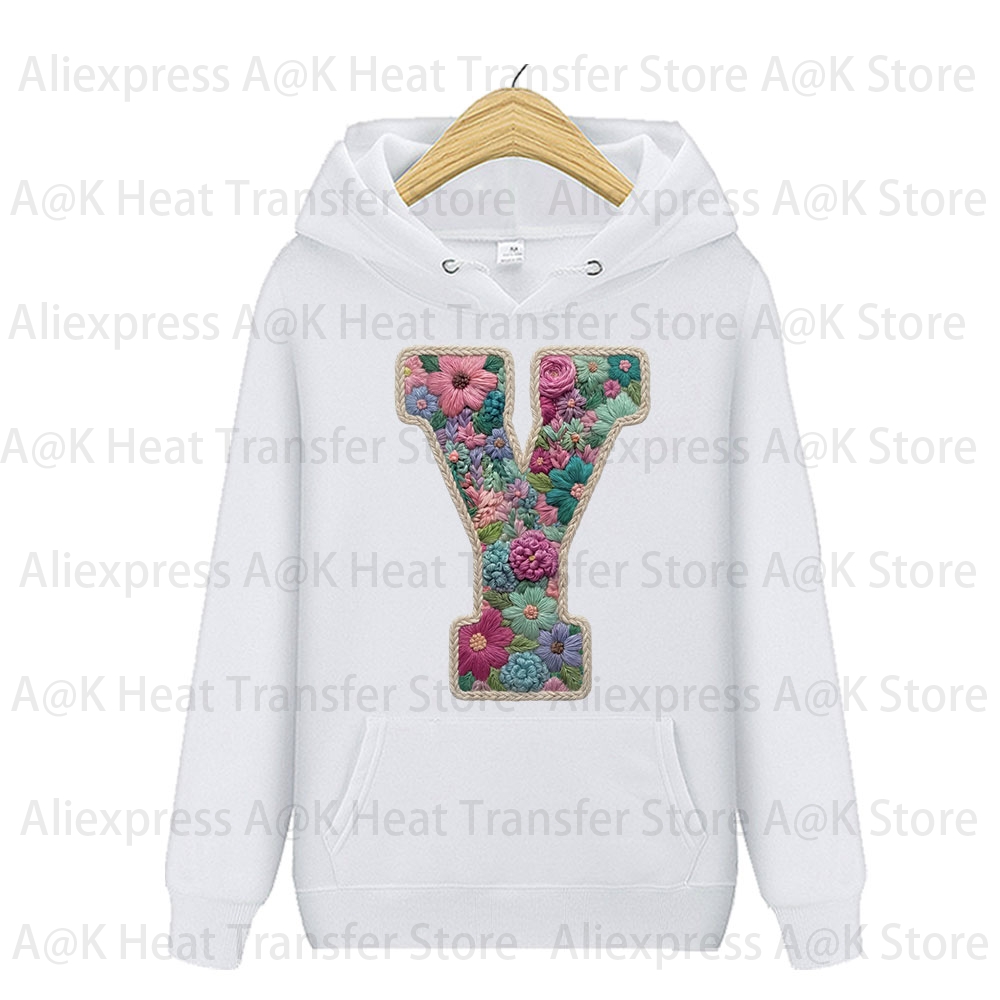 Floral Letter Bow Iron On Heat - Embroidery Unicorn avaliação e preço