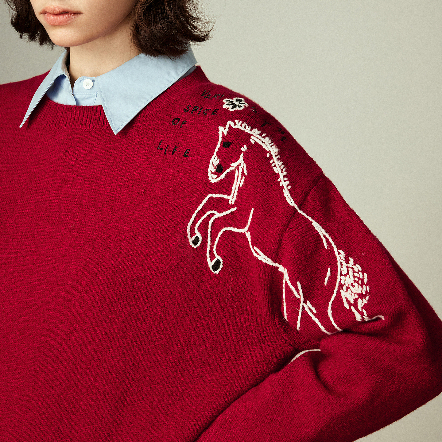 TOYOUTH Women's Arctic Fleece  - Embroidery Horse avaliação e preço