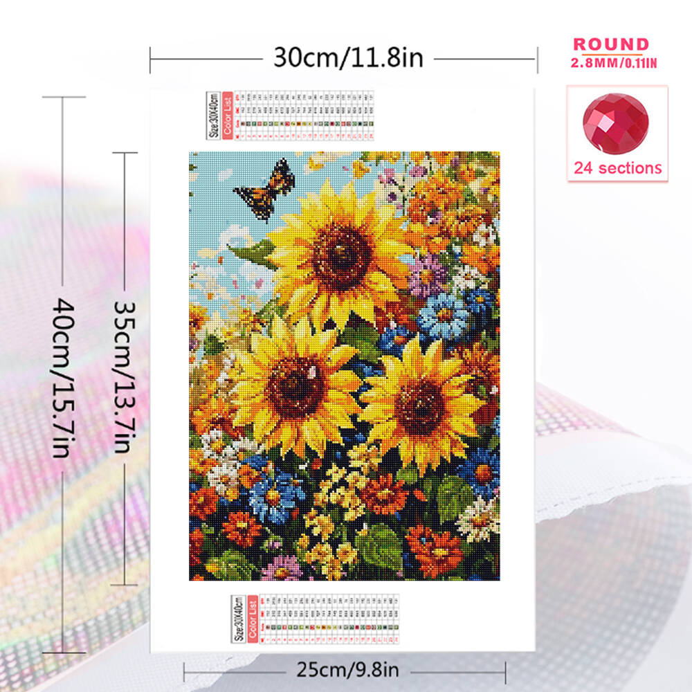 Evershine Full Square Round Di - Embroidery Daisy Flower avaliação e preço