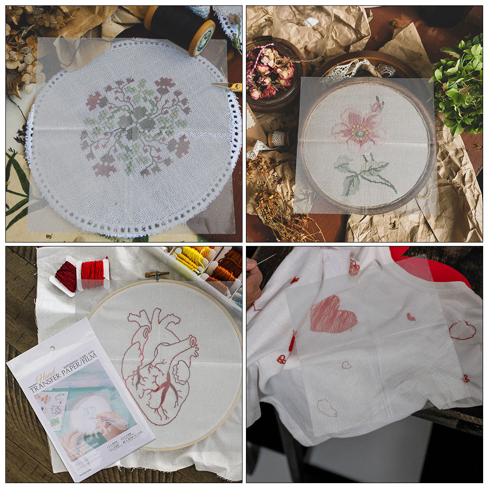 8Pcs Water Soluble Embroidery  - Water Soluble Stabilizer avaliação e preço