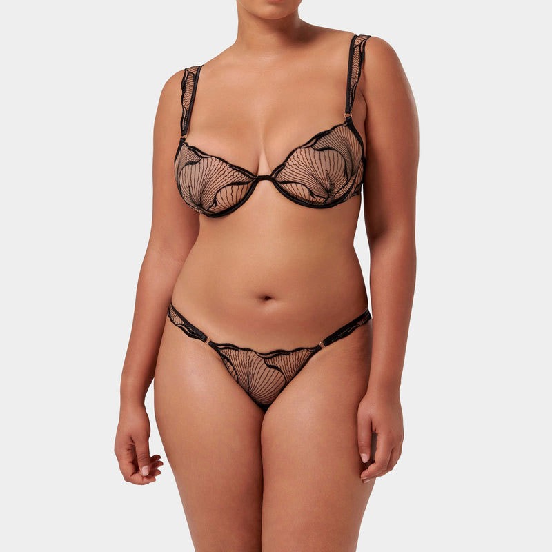 Elegant French Minimizer Bra D - Embroidery Uk avaliação e preço