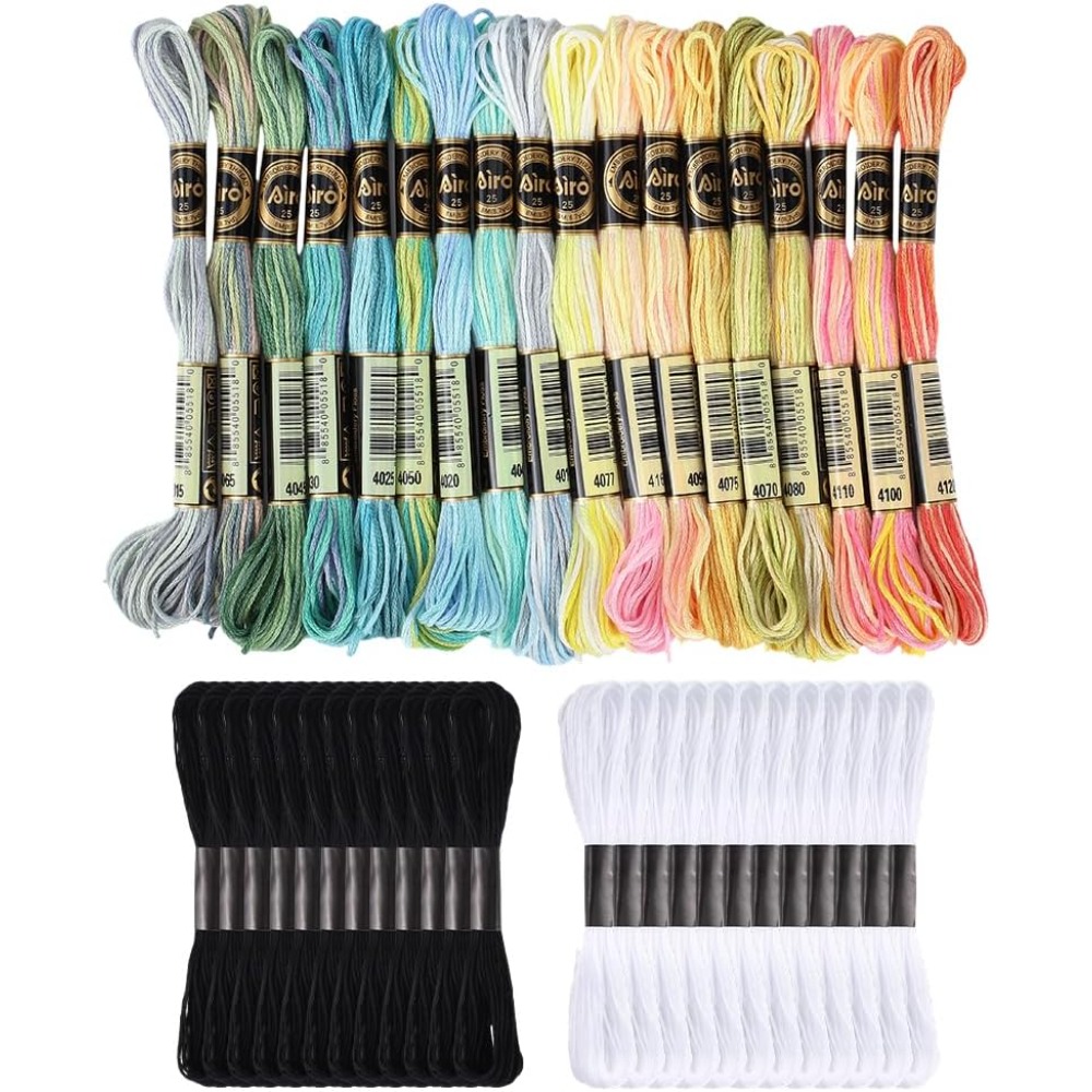 42 Skeins Polyester Embroidery - Embroidery Gradient avaliação e preço