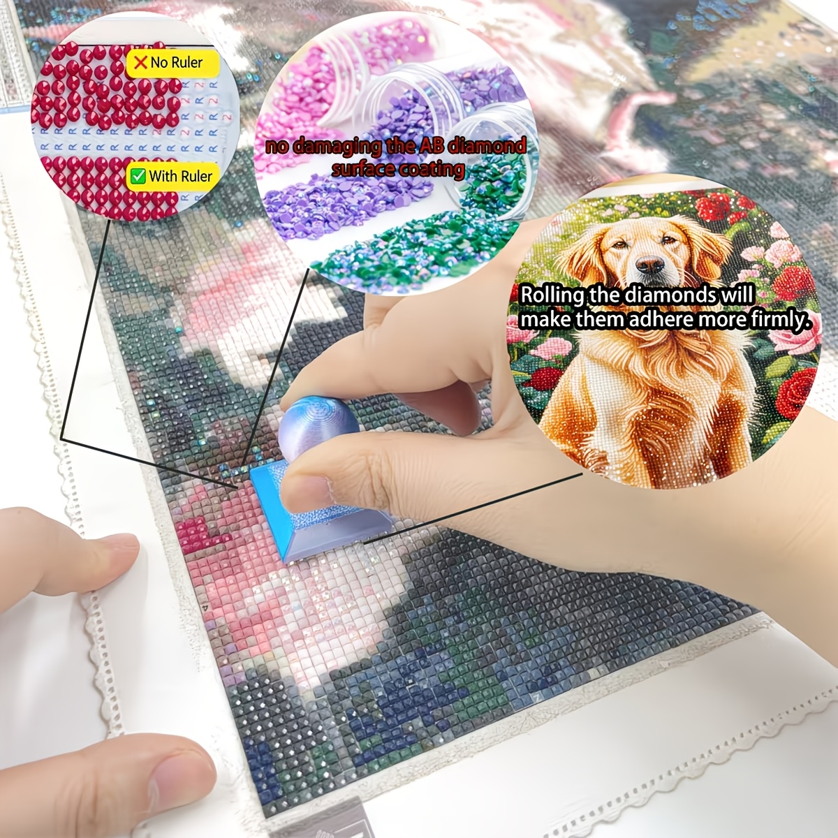 3D Printed Diamond Painting Ro - Embroidery Needle Pen avaliação e preço