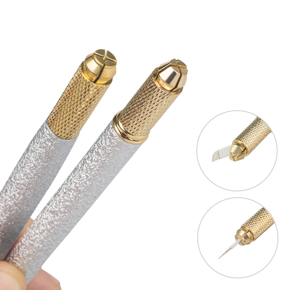 1pcs Microblading Double End M - Embroidery Needle Pen avaliação e preço