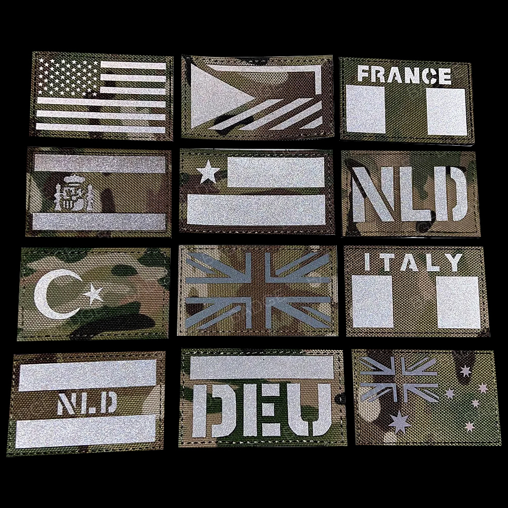 Camo Flag France Spain America - Embroidery Uk avaliação e preço